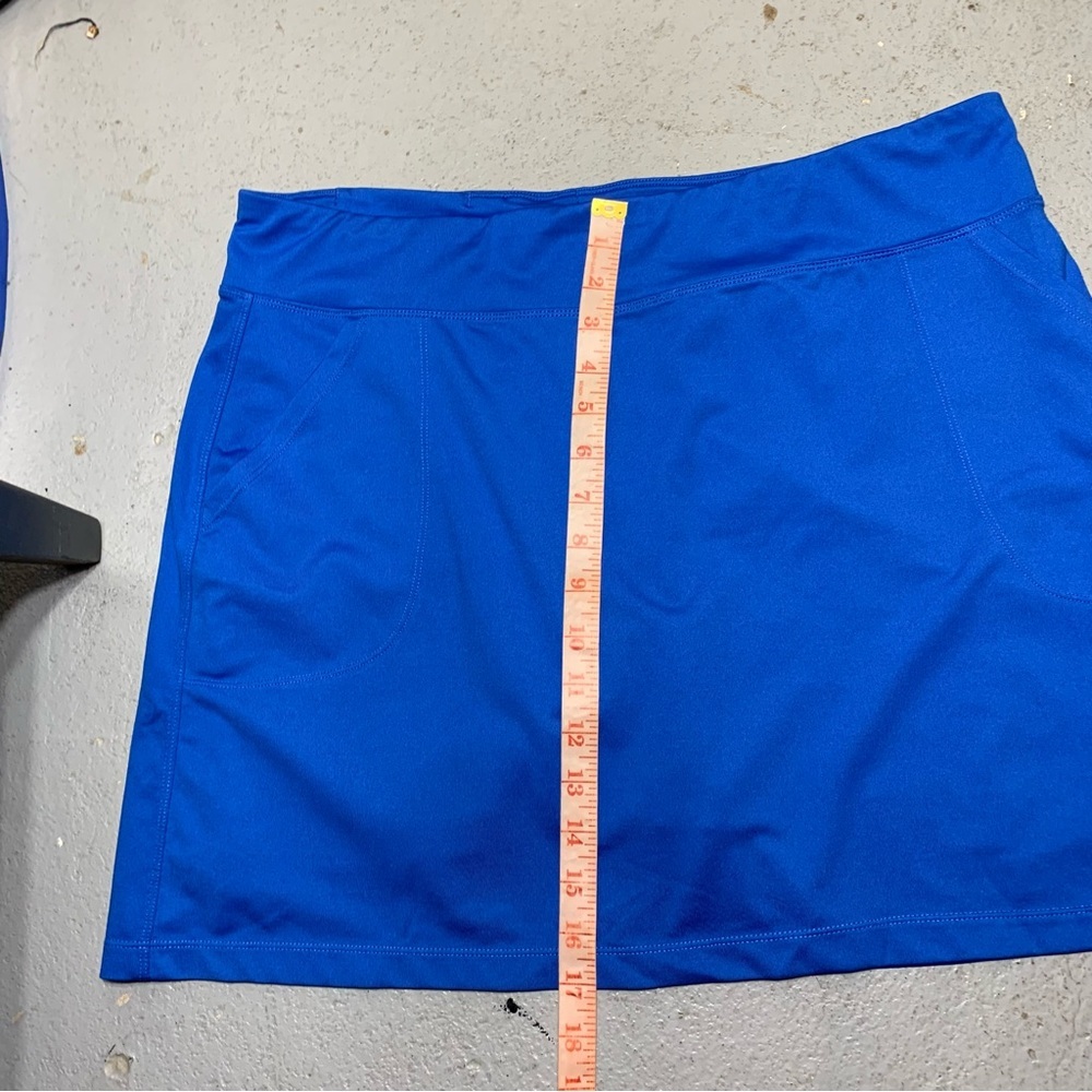 Maggie Lane Royal Blue Skort Skirt Shorts Sz XL Stretch Active Wear Golf Tennis - Picture 10 of 12